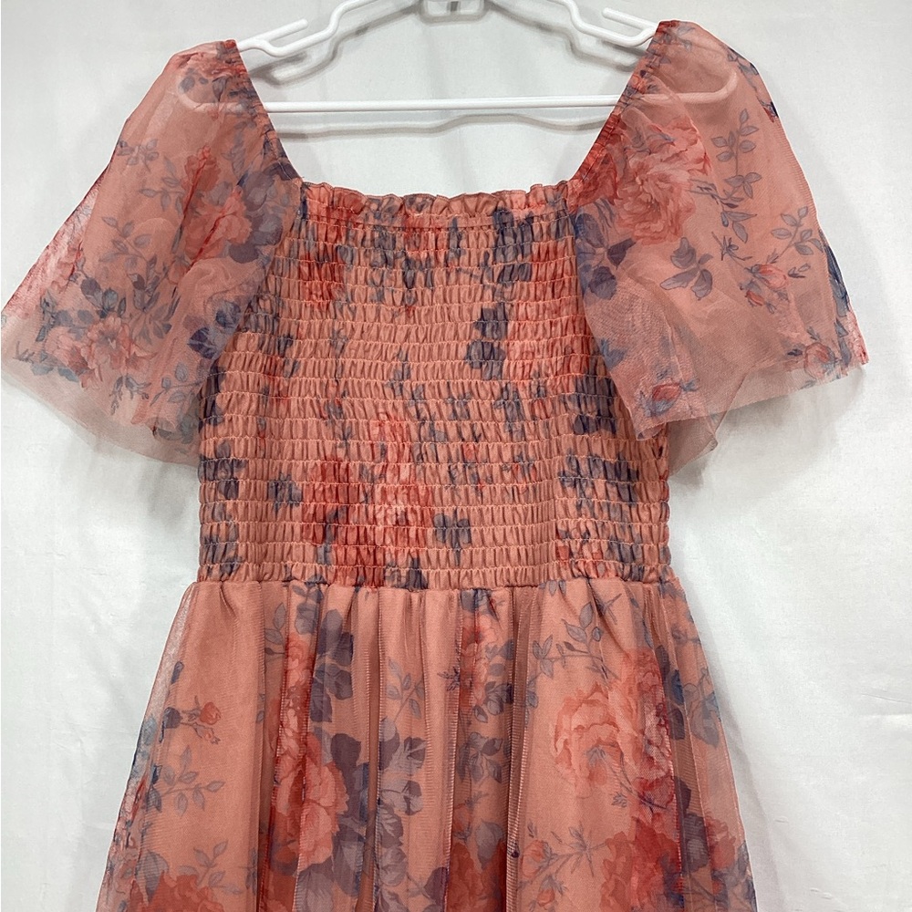 NWT Baltic Born large Tivoli Tulle dress in coral - Picture 12 of 15